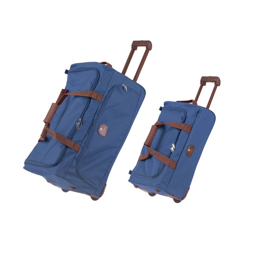 LOT OF 2 NAVY SOUFFLOT ROLLER BAGS