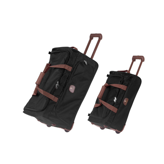LOT OF 2 BLACK SOUFFLOT ROUILLED BAGS