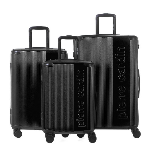 BERLIN Black 3-piece suitcase set