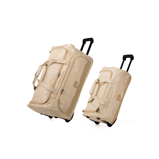 SET OF 2 BEIGE VIGNOLE ROLLER BAGS