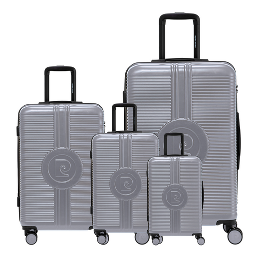 SATURN SILVER 4-PIECE SUITCASE SET