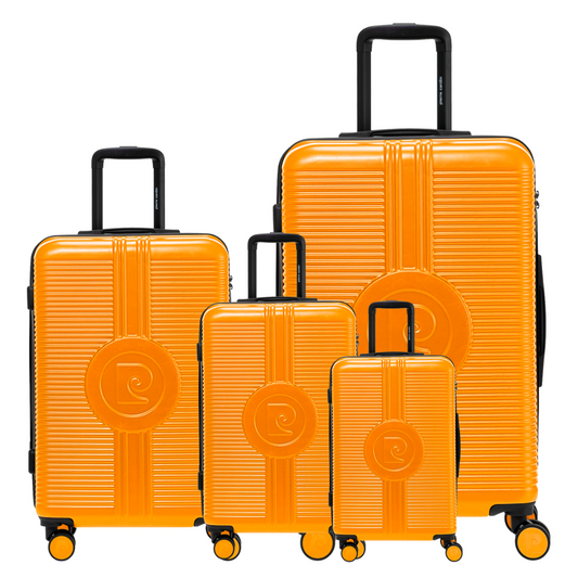 SATURN ORANGE 4-PIECE SUITCASE SET