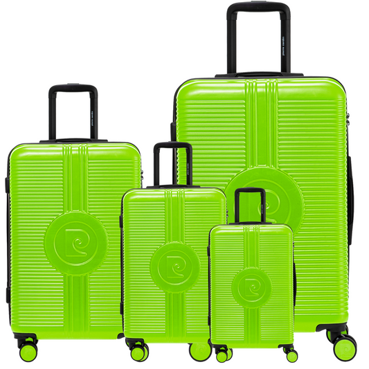 SATURN LIME 4-PIECE SUITCASE SET