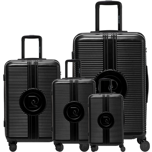 SATURN BLACK 4-PIECE SUITCASE SET