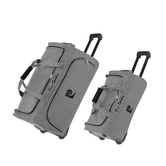 LOT OF 2 SAINT MARTHE GREY SMOKE ROLLER BAGS