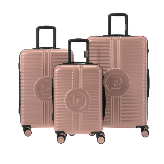 ENSEMBLE DE 3 VALISES PINK GOLD SATURN