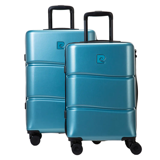 ENSEMBLE DE 2 VALISES RIGIDE INTENSE BLEU GRIS