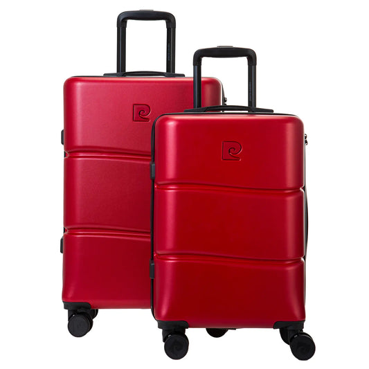 ENSEMBLE DE 2 VALISES RIGIDE INTENSE ROUGE FONCE