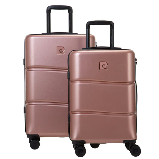 ENSEMBLE DE 2 VALISES RIGIDE INTENSE OR ROSE