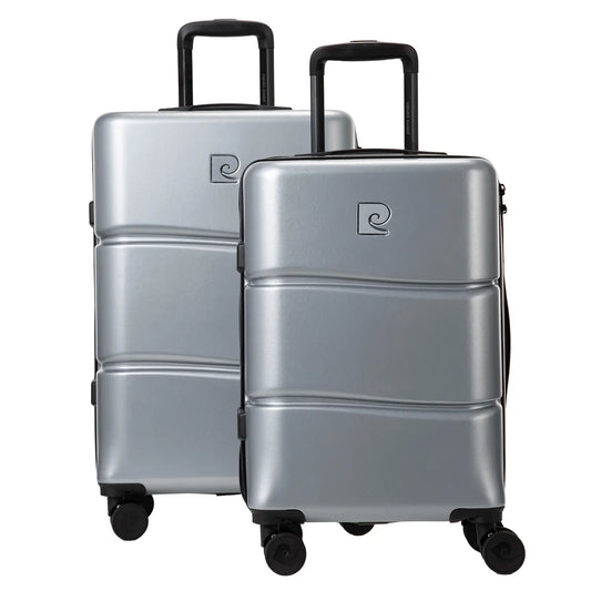 ENSEMBLE DE 2 VALISES RIGIDE INTENSE ARGENT